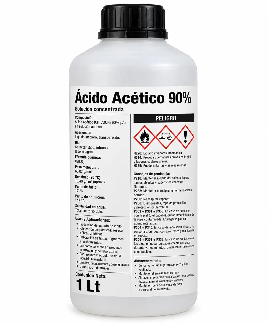 Acido Acetico 90 1 Ácido Acético 90%