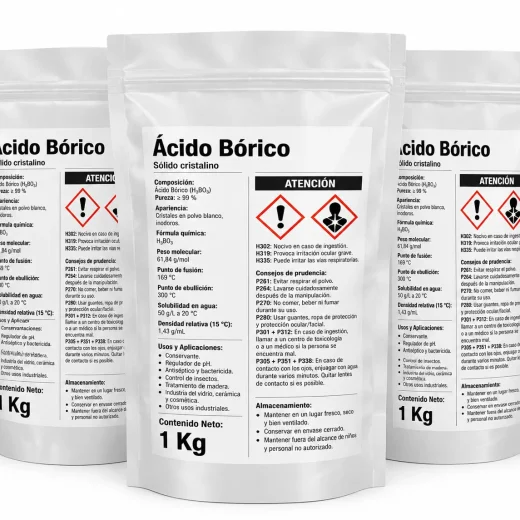 Ácido Bórico Pack 3Kg