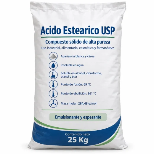 Acido Estearico USP 25 Kg