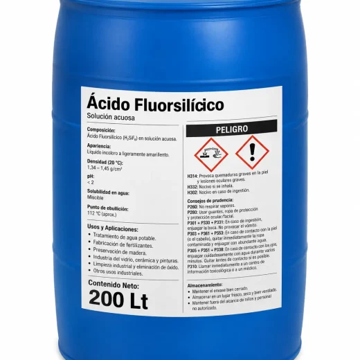 Ácido Fluorsilícico 200LT