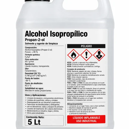Alcohol Isopropílico 5L