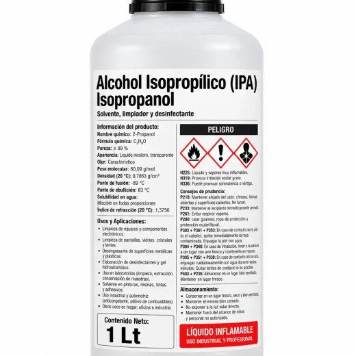 Alcohol Isopropílico (IPA) Isopropanol