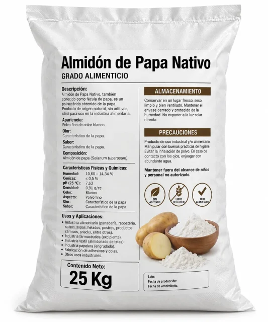 Almidón de Papa Nativo 25 KG