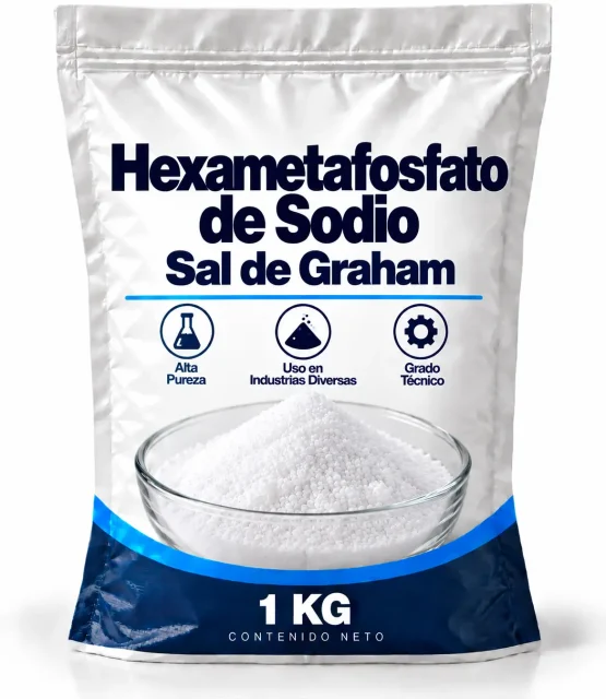 Hexametafosfato de Sodio Sal de Graham 1 KG