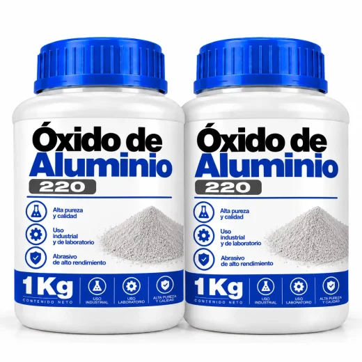Óxido de Aluminio 220 1 KG Pack de 2