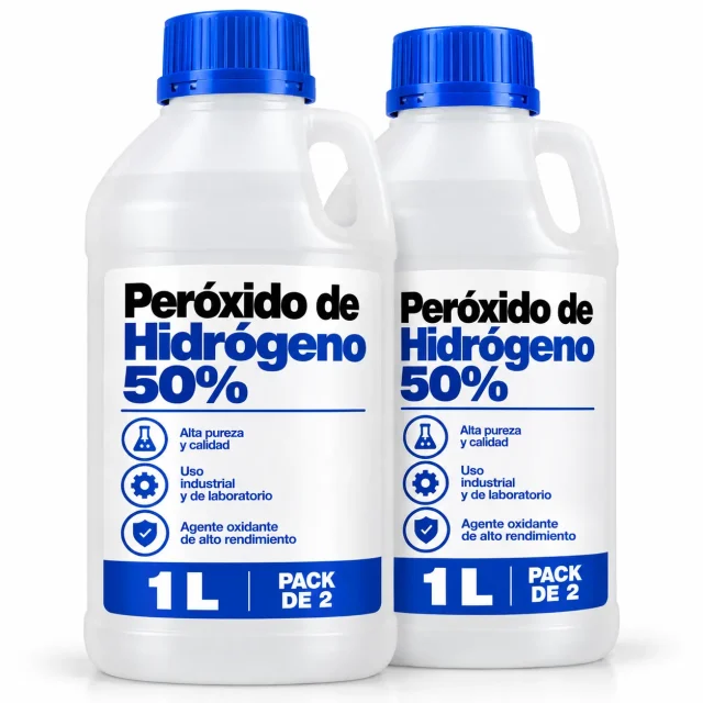 Peróxido de Hidrógeno 50% 1LT Pack de 2