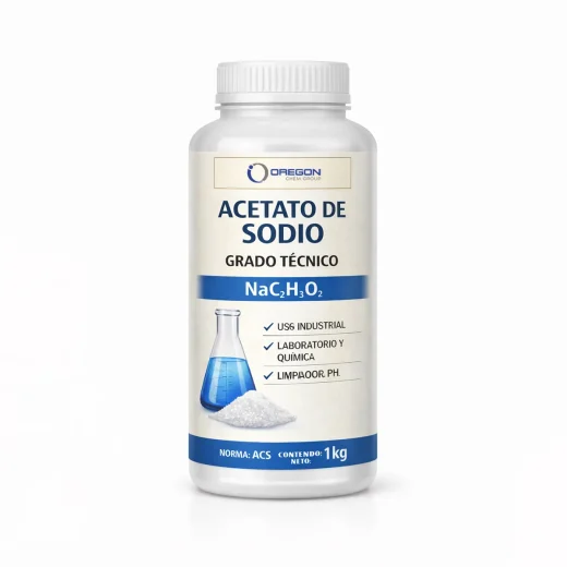 Acetato de Sodio Grado Técnico 1 KG